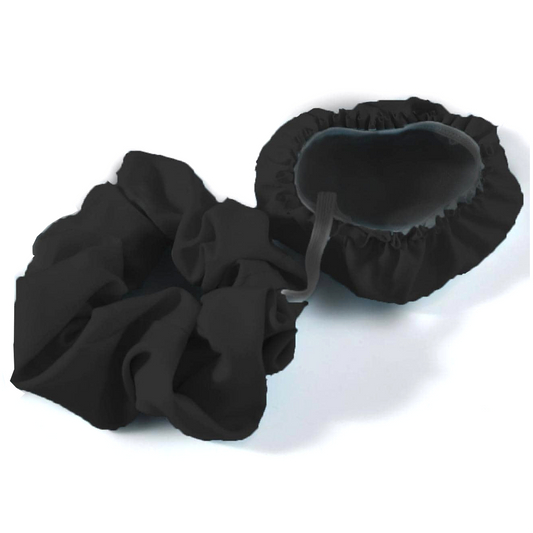 Cup cover scrunchie - zwart