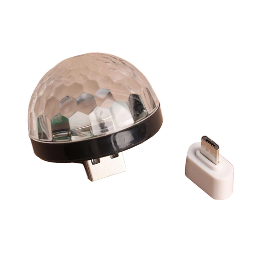 Draagbare USB led discolamp voor mobiel - Micro USB