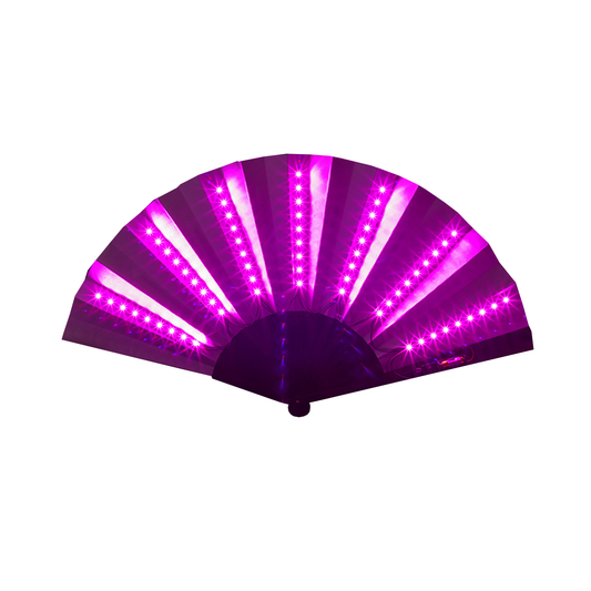 XXL LED waaier - roze