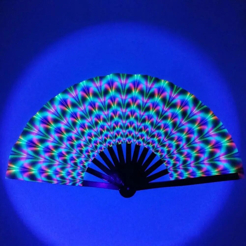 XXL waaier - reflecterend UV - crazy