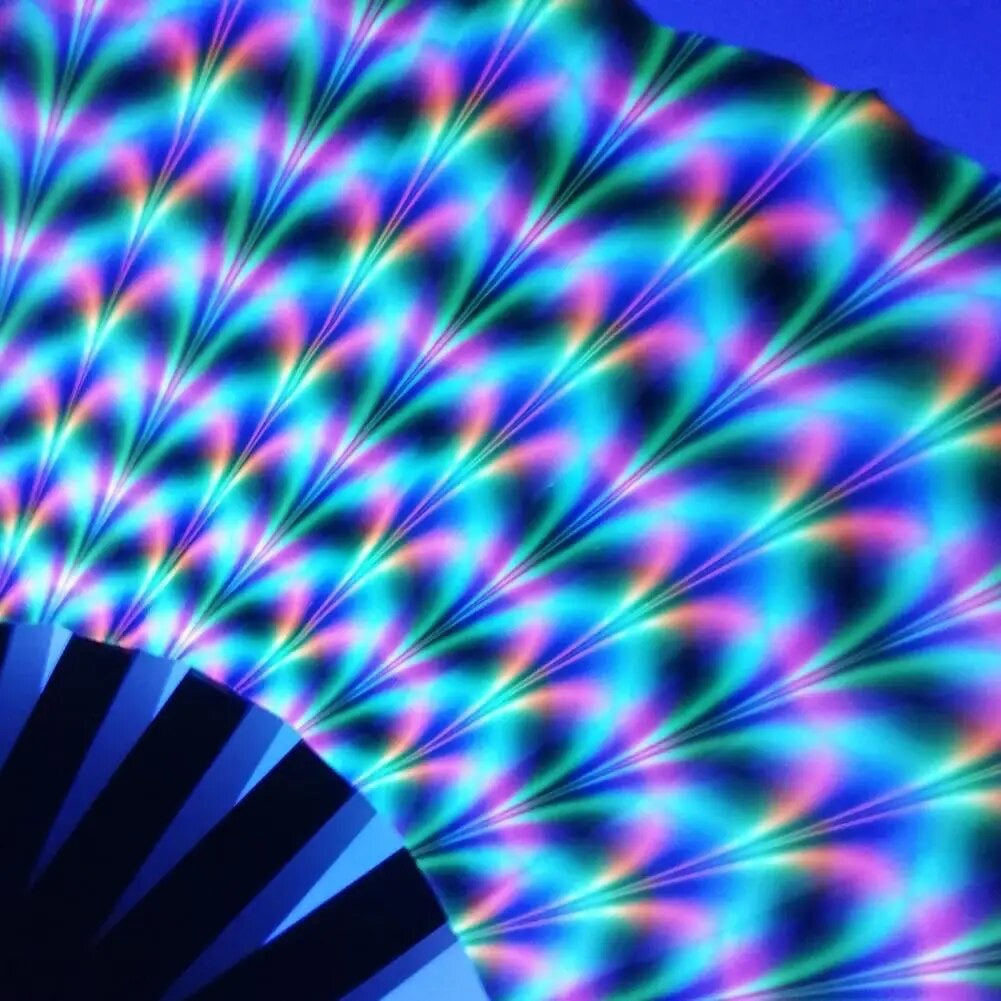 XXL waaier - reflecterend UV - crazy