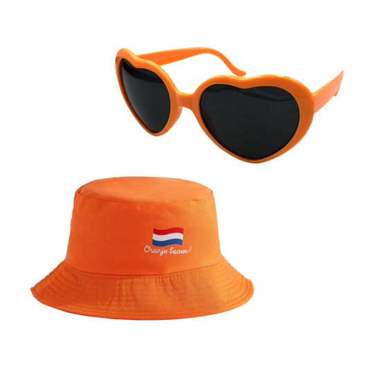 Hup Holland zonnebril en buckethat - set