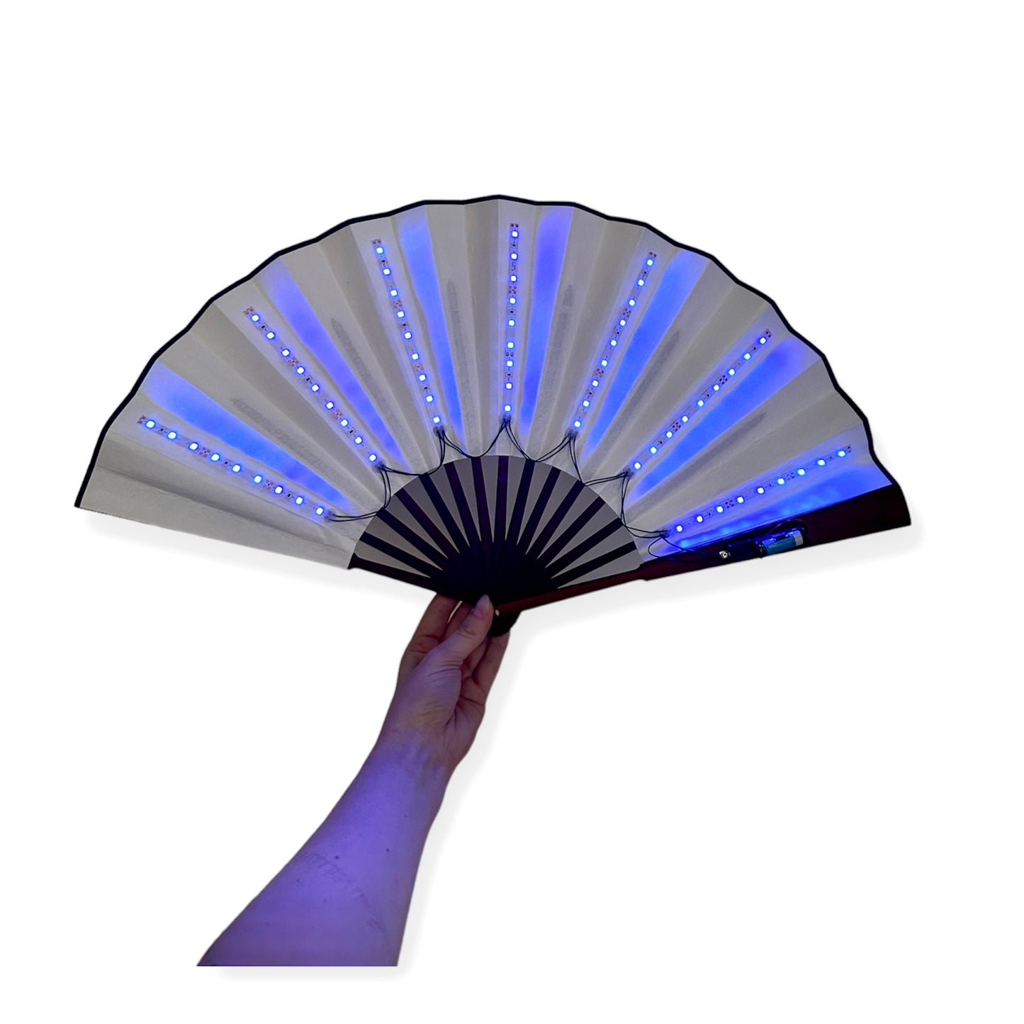 XXL LED waaier - blauw