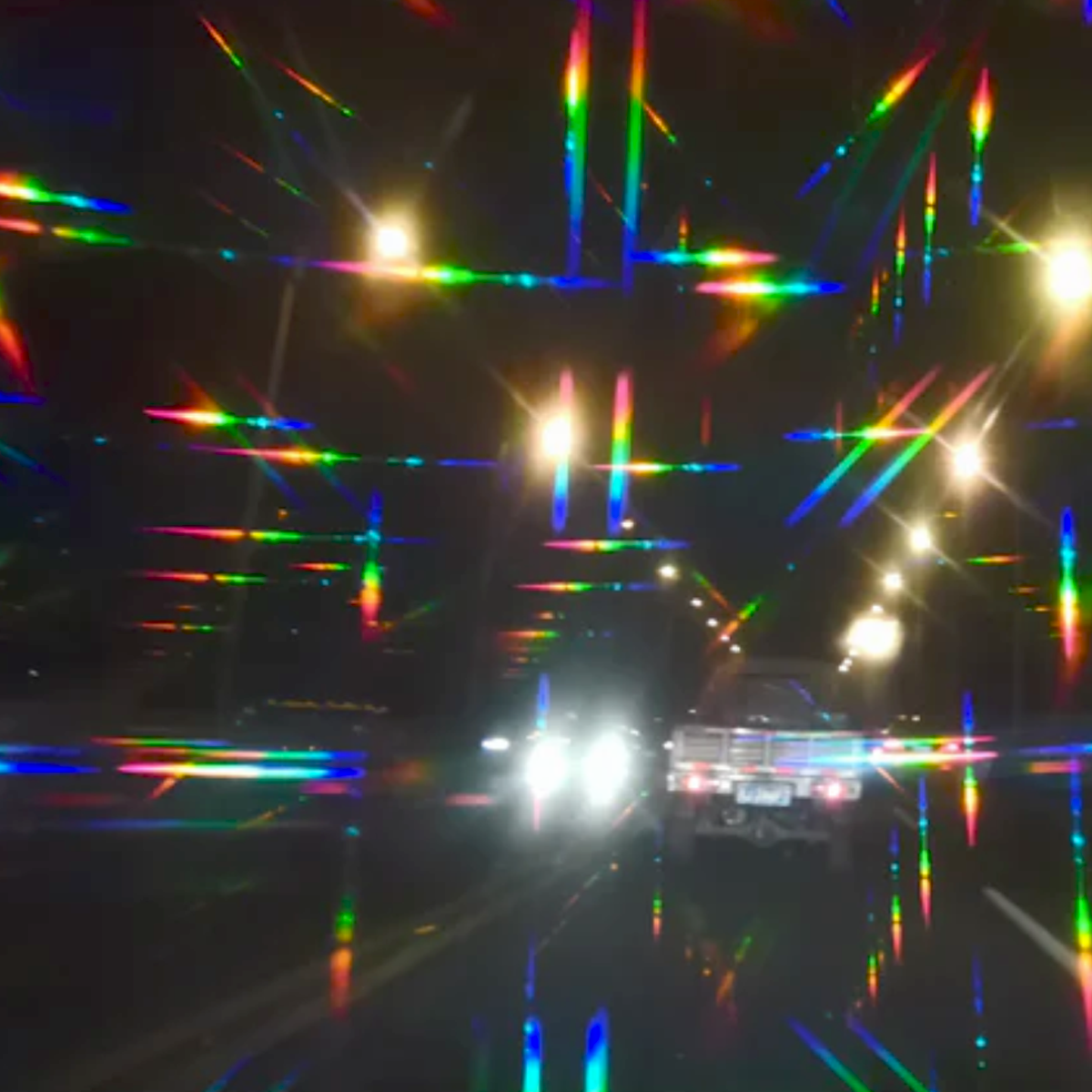 Space zonnebril - diffractie - vuurwerk effect - zwart