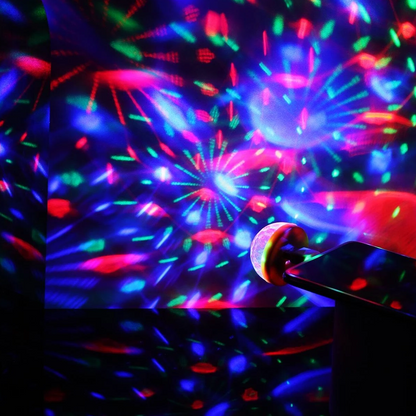 Draagbare USB led discolamp voor mobiel - USB C
