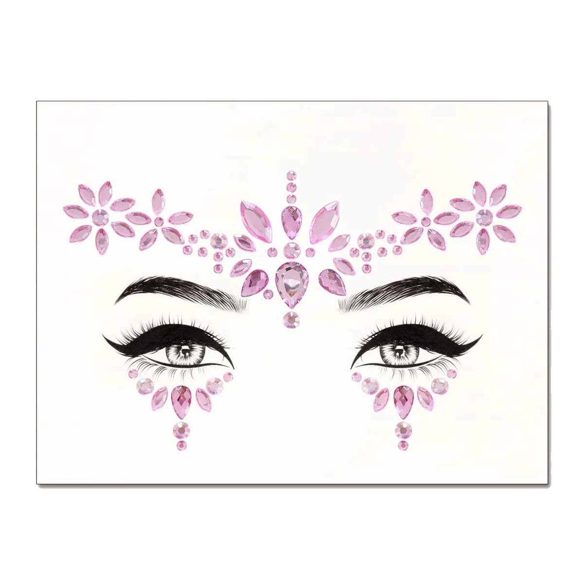 Festival face gems - roze