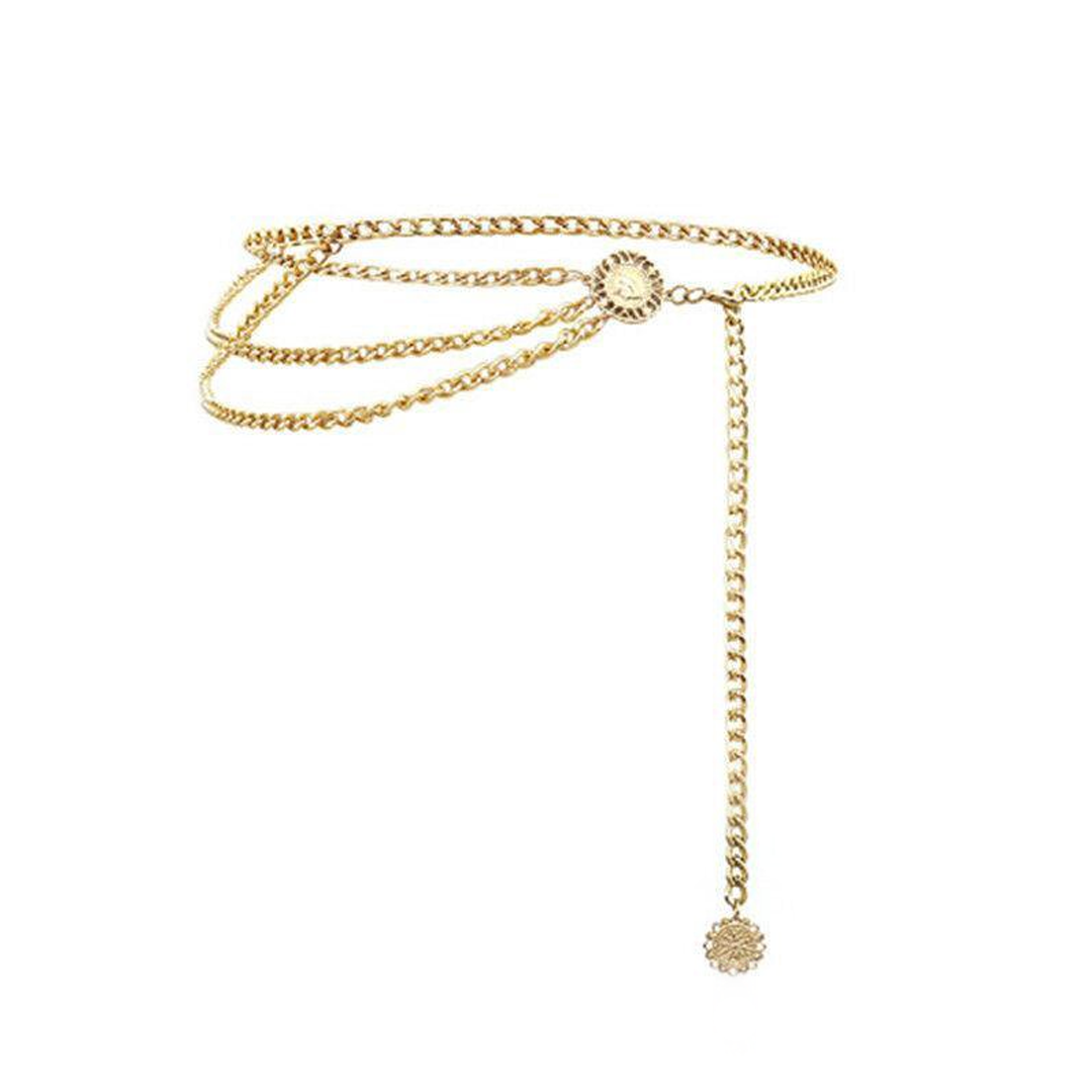 Ketting riem goud