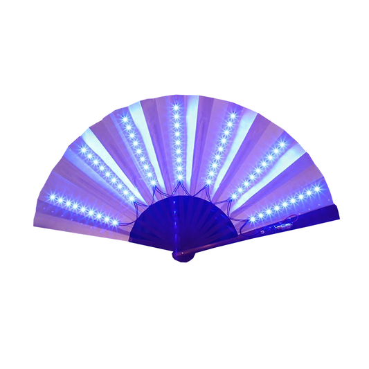 XXL LED waaier - blauw