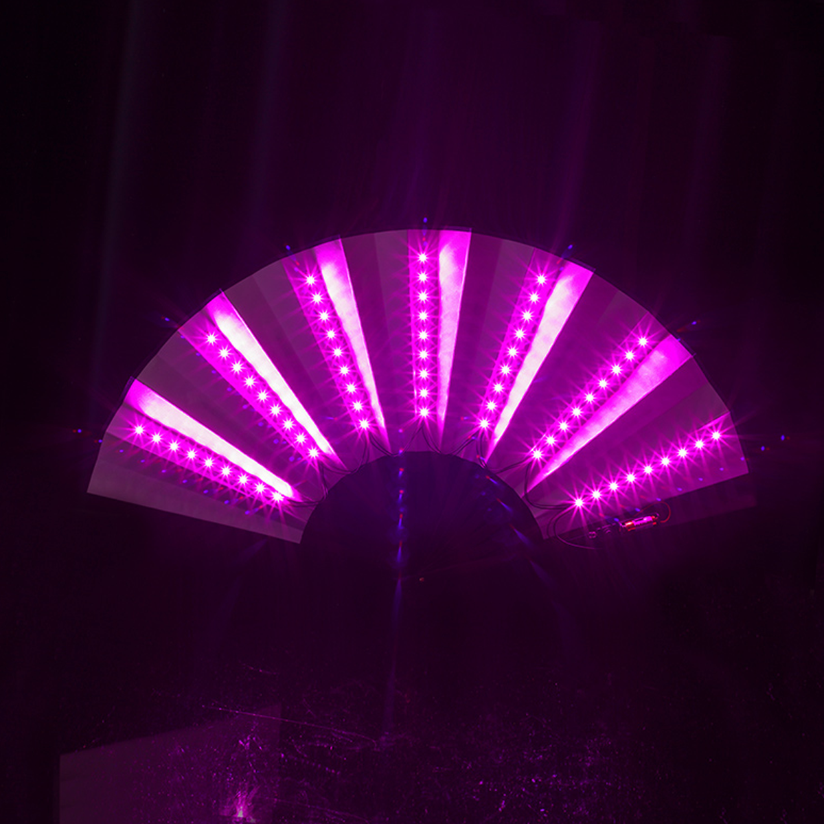XXL LED waaier - roze