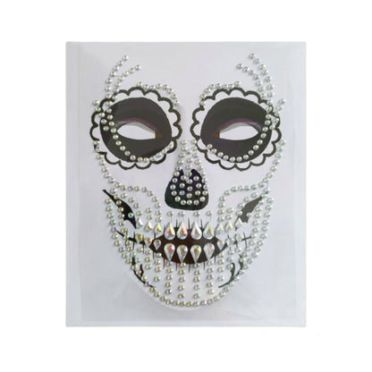 Face jewels - Halloween - Zilver