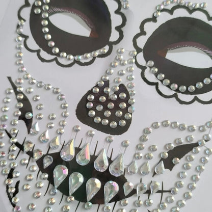 Face jewels - Halloween - Zilver