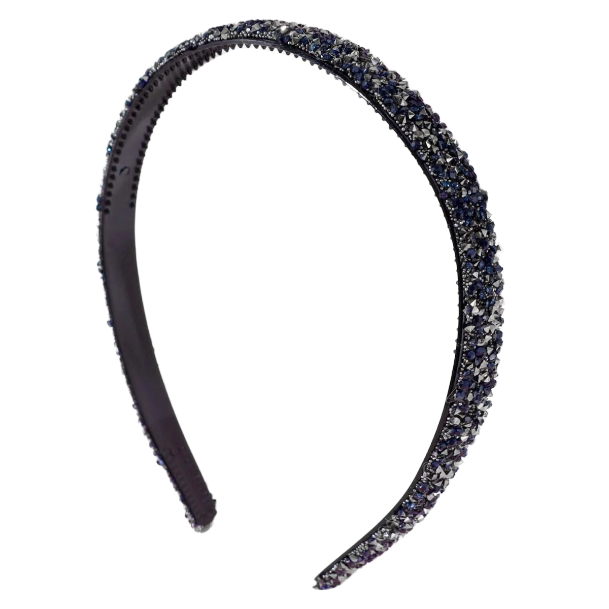 Glitter haarband - donkerblauw
