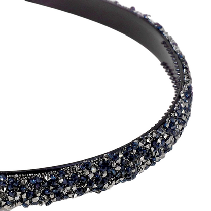 Glitter haarband - donkerblauw