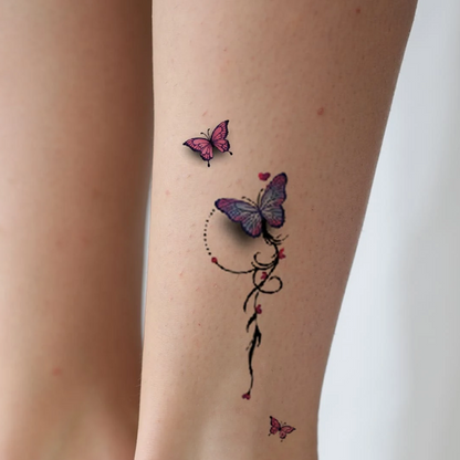 Tijdelijke vlinder plaktattoos - 30 stuks